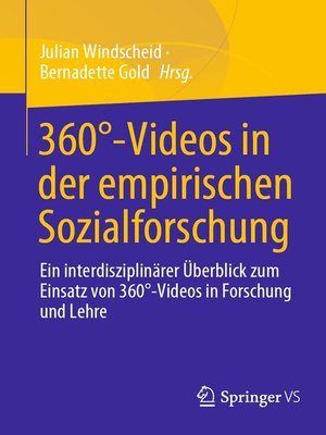 cover image of 360°-Videos in der empirischen Sozialforschung